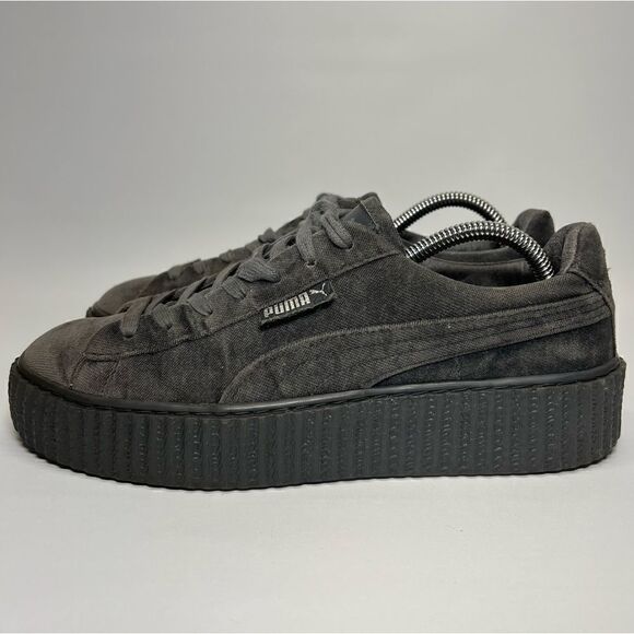 Fenty X Puma Womens Velvet Creepers in Glacier Grey 9.5 - Picture 3 of 12
